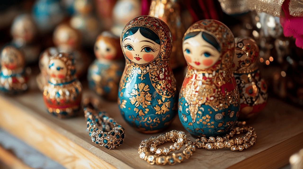 Les Bijoux Matriochka en bois peint : un savoir-faire artisanal unique